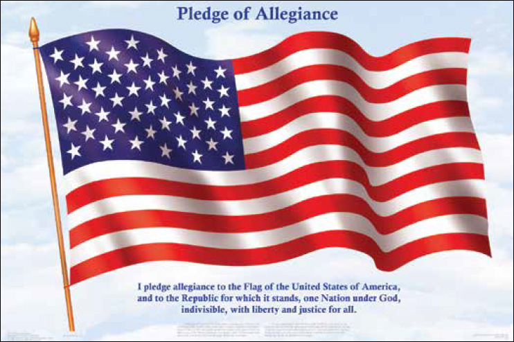 Pledge of Allegiance 2 America Classroom     NEW POSTER